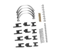 For WPL B4 24 1/16 RC Car Parts RC For Leaf For Spring Suspension Alluminum Alloy For Leaf For Spring Suspension Bar Car Accessories RC Accessories(Black)