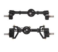 For WPL C14 C24 C24-1 C34 C44 B14 B24 1/16 RC Car Upgrades Parts Front And Rear Portal Axle With Metal Drive Shaft RC Axles(Size1)