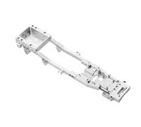 For WPL D12 1/10 1 Pcs CNC Metal Body Chassis Frame Beam Remote Control Drift Car DIY Upgrade Replacements Accessories RC Car Upgrade Part(Silver)