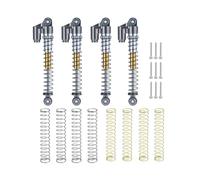 For Wrangler For Gladiator For Bronco For Axial For SCX24 For Deadbolt C10 1/24 43mm Metal Alloy Shock Absorbers Damper RC Car Upgrade Parts RC Car Shock Absorber(Gray)
