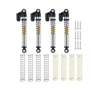 For Wrangler For Gladiator For Bronco For Axial For SCX24 For Deadbolt C10 1/24 43mm Metal Alloy Shock Absorbers Damper RC Car Upgrade Parts RC Car Shock Absorber(Black)