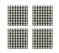 for ws2812b 8x8 RGB LED for matrix Panel 64 Pixels Full Color Programmable Display Module for Arduino for raspberry Pi DIY Projects - 4 Pack
