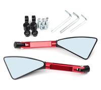 For X-11 X11 Universal Motorcycle Accessories CNC Aluminum Blue Lens Rear View Side Mirror Rearview Mirrors Motorcycle(Red)