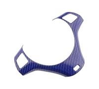For X1 E84 2009-2016 Car Accessories Steering Wheel Panel Decoration Cover Trim Stickers Car Interior Mouldings(Blue Style A)