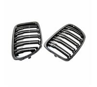 For X1 E84 2011 2012 2013 2014 2015 2016 Gloss Black Double-slat Front Bumper Grille