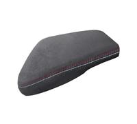 For X1 F48 2016 2017 2018 2019 Only Left Hand Drive Suede Leather Car-styling Interior Center Control Armrest Box Cover Trim(Red blue white line)