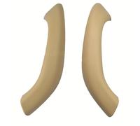 for X1 F48 2016 2017 2018 X2 F47 2018 2PCs ABS Matte Silver Car Inner Door Handle Trim Accessories Decorative(2pcs Beige)