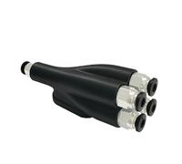 for X1C P1S P1P 4 in 1 PTFE Adapter Materials Pipe Expansion Port Connection 4 Feeding Module 3D Printer Part Educational Institutions Supplies