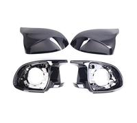 For X3 G01 X4 G02 X5 G05 X6 G06 X7 G07 F97 F98 4PCS Set Gloss Black Car Mirror Support Trim Ring Mirror Cover Assembly MNGNCBXWK