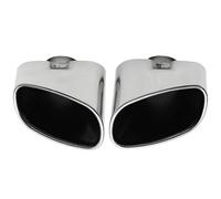 For X5 E70 2000 2001 2002 2003 2004 2005 2006 2007-2016 2pcs Stainless Steel Chrome Exhaust Dual Tail Pipe Muffler Tip WEFOLCC