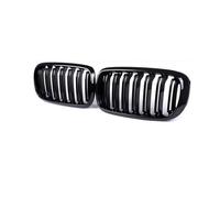 For X5 E70 2007-2013 X6 E71 E72 2008-2014 Car Grille Grill Front Kidney Glossy 2 Line Double Slat Front Radiator Grille