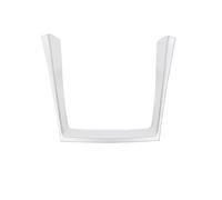 For X5 E70 2008 2009 2010 2011 2012 2013 Car Center Control Water Cup Holder Frame Cover Trim RESPUNEKBAH(Silver)