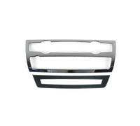 For X5 E70 X6 E71 2009-2013 Car Console Air Conditioner Vent Cover CD AC Button Panel Frame Interior Trim IENQBVL(Black)