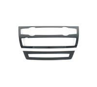 For X5 E70 X6 E71 2009-2013 Car Console Air Conditioner Vent Cover CD AC Button Panel Frame Interior Trim IENQBVL(Carbon Black)