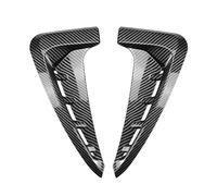 For X5 F15 MSport 2014 2015 2016 2017 2018 Fender Side Air Vent Trim Cover Shark Side Grille Decoration Sticker Car Side Skirts(Carbon Fiber Look)
