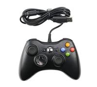 For Xb&ox 360 Wired Game Controller USB Wired Jo&ys&tic Gamepad for Mi&cr&os&oft Xb&ox 360, PC Windows 7,8,10 with Dual-Vibration Turbo(Blackone)