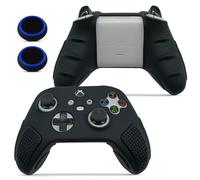 for Xbox Controller Series X/S (2024/2023) Silicone Protective Cover, Soft Skin Xbox Controller Accessories, Anti-Slip Cover with 2 Joystick Caps - Black