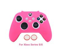(For Xbox Series Pink) Luminous Glowing in Dark Protective Cover For PS3 PS4 PS5 Xbox Switch Pro Game Controller Skin Silicone Covers Accessories