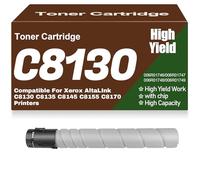 For Xerox 006R01746 006R01747 006R01748 006R01749 Toner Cartridges High Yield High Capacity Compatible for Xerox AltaLInk C8130 C8135 C8145 C8155 C8170 Printers,C8130-Black