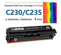 for Xerox C235 C230 Black Toner Cartridge (with Chip),Replacement 006R04391 High-Yield Cartridges Compatible with Xerox C230DNI/C235DNI Color Multifunctional Printer 006R04383 Ink Cartridge (Black)