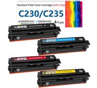 for Xerox C235 C230 Toner Cartridge (with Chip),Replacement 006R04391 006R04392 006R04393 006R04394 Compatible with Xerox C235DN/C230DNI Color Multifunctional Printer High-Yield Ink Cartridge (4 Pack)
