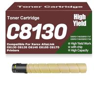 For Xerox C8130 C8135 Toner Cartridges High Yield 006R01746 006R01747 006R01748 006R01749 High Capacity Compatible for Xerox AltaLInk C8130 C8135 C8145 C8155 C8170 Printers,C8130-Yellow