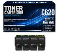 For Xerox VersaLink C620 C625 C625DN Toner Cartridges 006R04616 006R04617 006R04618 006R04619 Black Cyan Yellow Magenta Toner with chip High Yield Work