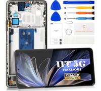 For Xiaomi 11T 5G/11T Pro Screen Replacement For Xiaomi 11T Pro LCD Display 2107113SG 21081111RG Digitizer Touch Screen Assembly Repair Kits(Black, With Frame)