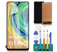 For Xiaomi 11T Pro 5G Screen Replacement For Xiaomi 11T Pro LCD Display For Xiaomi 11T Pro Touch Screen Digitizer Assembly 2107113SG Repair Kits (Black,Not for 4g)