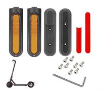 For Xiaomi 4 Pro Scooter Wheel Covers Set for Front and Rear Wheels with Screws and Tool Replacement Parts Reflective ABS PC Side Protectors for Scooter Safety (For Front & Rear)