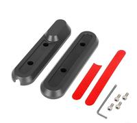 For Xiaomi 4 Pro Wheel Reflector Cover Set Front Rear Replacement Parts with Screws Screwdriver Tool Reflective Strips Yellow Red Safety Accessories(For Front Wheel)