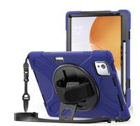 for Xiaomi 7S Pro/6S Pro 12.5" 2025 Shockproof Case,Three-in-one Shatter-Resistant Shell, 360 Degree Rotating Multi-Function Grip Bracket (Navy Blue)