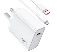 For Xiaomi Charger 90W Fast Charge Plug Adapter UK/USB C Charging Cable 2M for Xiaomi 17 Pro Max 15 14 Ultra 14T 13/POCO X6 X7 F8 Pro M8 for Redmi Note 14 15 Pro+ 14C F6 F7 Pro Pad 7 8 Wall Charger