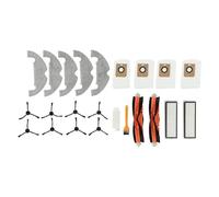 For XIAOMI Dream BOT Z10 Pro L10 Plus Vacuum Cleaner Accessories Side Brush HEPA Filter Dust Bag Mop Cloth Main Brush (Color : Burgundy)