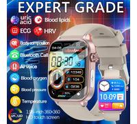 For Xiaomi ECG+PPG Monitoring Smart Watch Women Body Composition Blood Lipid Uric Acid Women Menstrual Health Tracker Smartwatch Health monitoring Pink-Mesh-Belt-2A