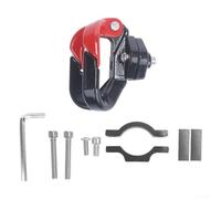 For Xiaomi For M365 Compatible Front Double Hook Storage Rack Vertical Mount Aluminum Alloy Frame for Scooter Use (Red)
