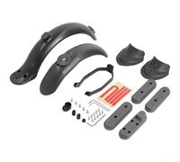 For Xiaomi For M365 For Pro Scooter Rear Guard with Taillight Bracket Integration and ABS Plastic Housing for Structural Integrity (Set Black - No)