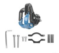 For Xiaomi For M365 Pro Front Dual Hook Rack Aluminum Vertical Mount for Secure Bag and Tool Hanging on Scooter Handlebar Area (Blue)