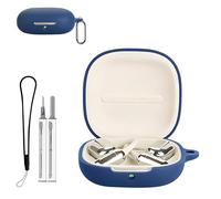 for Xiaomi OpenWear Stereo Pro Case Cover, Protective Case with Cleaner Kit,KONXISA Soft Silicone Protective Cover,Lanyard and Keychain Accessories,Waterproof,Dustproof,Shockproof,Blue