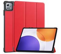 for Xiaomi Pad 7S Pro 12.5 Inch 2025 Tri-Fold Smart Tablet Case, Shockproof Leather Stand Protective Cover with Auto Wake/Sleep,Red