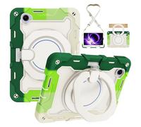 for Xiaomi Pad 8.8"/Mi Pad Mini Shockproof Kids Case,Heavy Duty Full Protective Shockproof Case W 360° Rotating Handle Stand+Shoulder Strap,Colorful Green