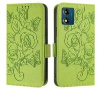 For Xiaomi POCO C75 4G Case - for Xiaomi POCO C75 4G Phone Cases with Card Slots Embossed Flower Magnetic Closure Kickstand Protection Shockproof Leather Flip Notebook Wallet Cover green