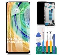For Xiaomi Poco X4 Pro 5G LCD Display For Xiaomi Poco X4 Pro 5G Screen Replacement 2201116PG Touch Digitizer Assembly Repair Kits (Black,With Frame)