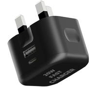 For Xiaomi POCO X7 / POCO X7 Pro Charger, Poco X7 / X7 Pro Charger Plug 20W Dual Port USB & USB C Charger & Type C Fast Charging Travel Adapter Plug Phone Charger For X7 / X7 Pro (Black)