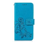 for Xiaomi Redmi A3 Case, Shockproof PU Leather Flip Cover Lucky Leaf Notebook Wallet Case With Magnetic Closure Stand Card Holder ID Slot Folio Soft TPU Bumper Protective for Xiaomi Redmi A3 blue