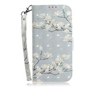 for Xiaomi Redmi K70E/POCO X6 Pro Wallet Case, Shock-Absorption Flip Case Stand PU Leather Wallet Phone Cases Card Slots Magnetic Bumper Stand Shockproof Cover for Xiaomi Redmi K70E,Magnolia