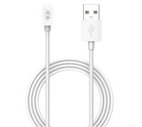 For Xiaomi Smart Band 10 Pro Compatible Magnetic Charging Cable with 5V 500mA Output and Compact 1 Meter Design (White)