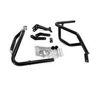 For XL750 TRANSALP750 Motorcycle Bumper Protector Bars | Engine Guard Crash Bar UPPER&LOWER Highway Crash Engine Tank Guard bar(Lower Black)