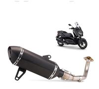 For XMAX300 250 XMAX 300 X MAX250 Motorcycle Exhaust Muffler Slip On Motorcross Front Pipe Stainless Steel Tube Motorcycle Exhaust Pipe(TYPE-C)