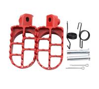For XR50R For CRF50 For CRF70 For CRF80 For CRF100F Motorbike Dirt Bike Motorcycle Foot Pegs Rests Footpegs Replacement Parts Motorcycle pedal(Red)